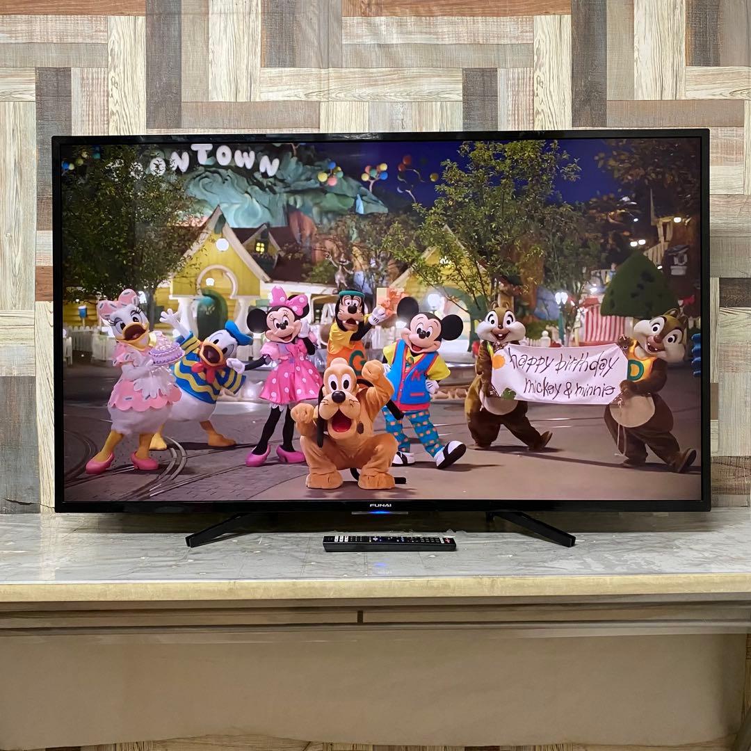 全国送料込❣️フナイ55型4K録画機能1TB付Androidテレビネット動画視聴