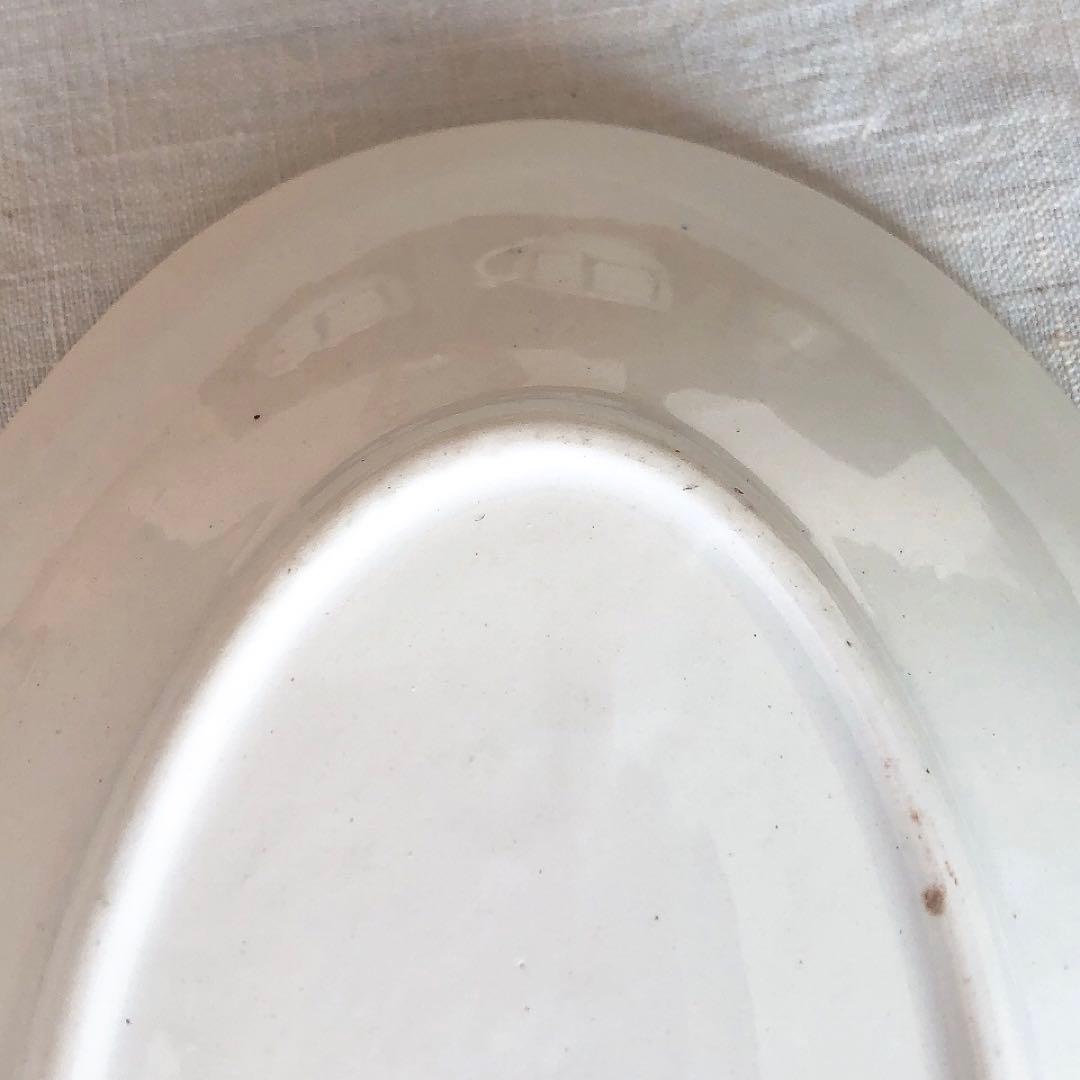 人気　ディゴワンサルグミンヌ　バスク柄ラヴィエ　前菜皿　フランスアンティーク食器