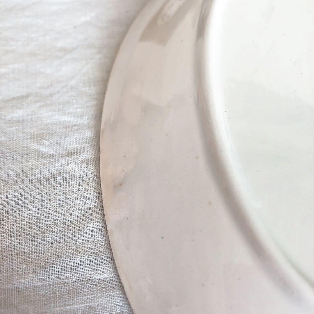 人気　ディゴワンサルグミンヌ　バスク柄ラヴィエ　前菜皿　フランスアンティーク食器