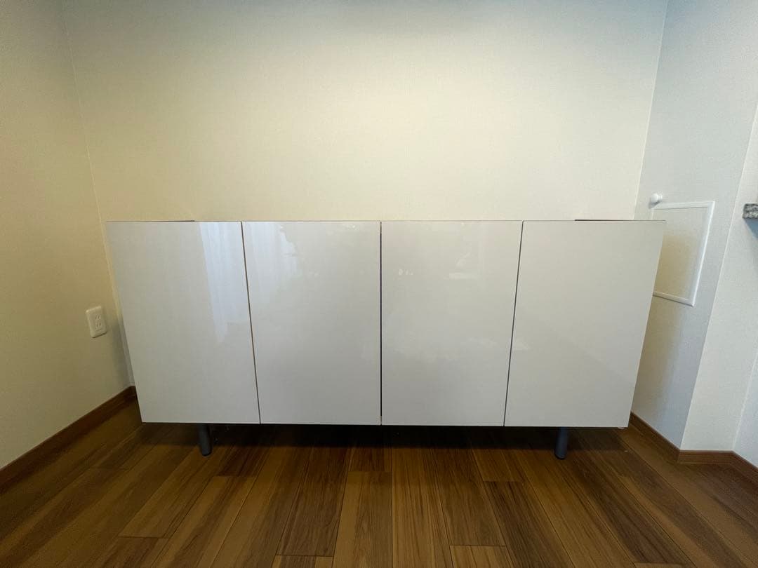 パモウナ　国産サイドボード　ダイニングボード　シルキーアッシュ　幅160