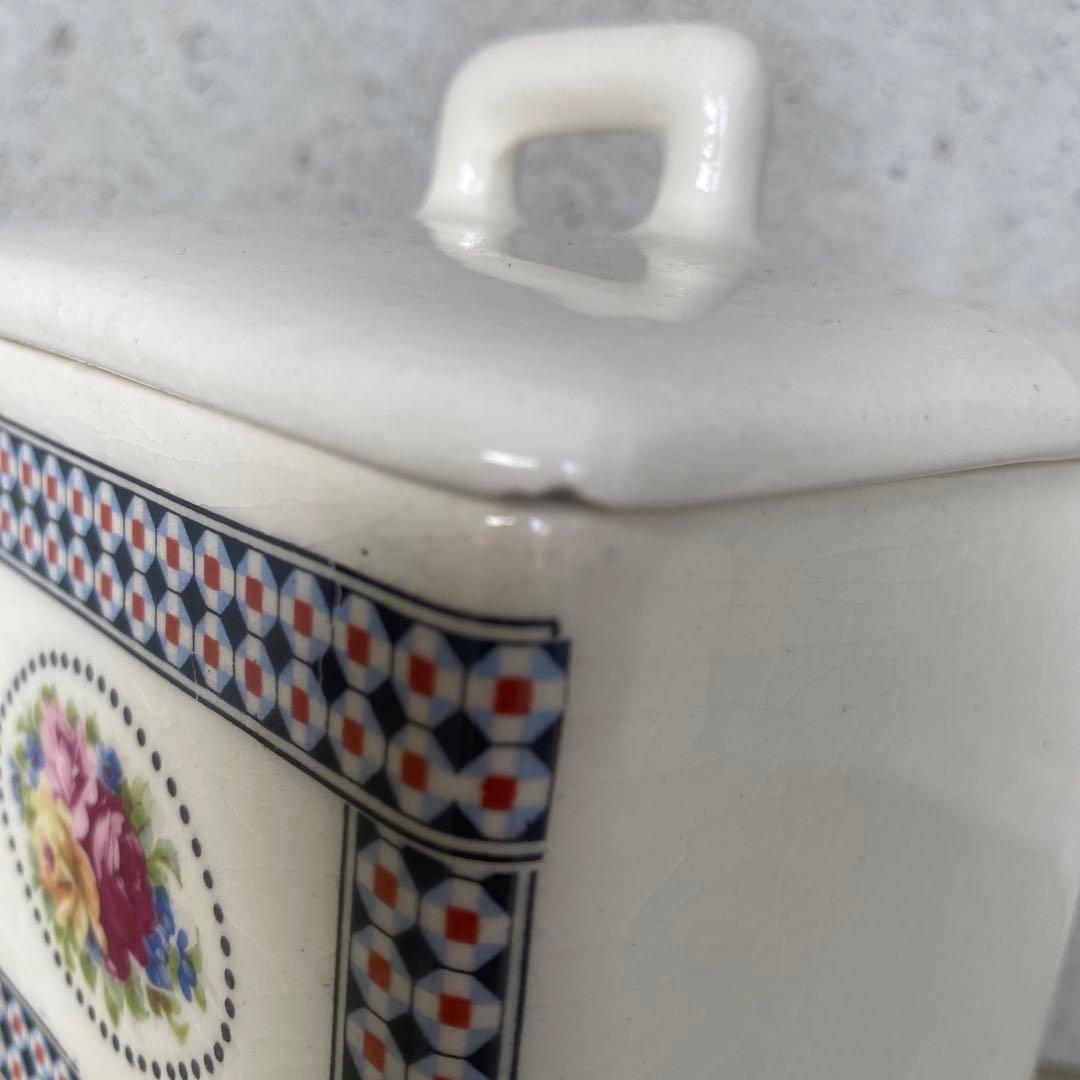 フランス　アンティーク　キャニスター　2個セット