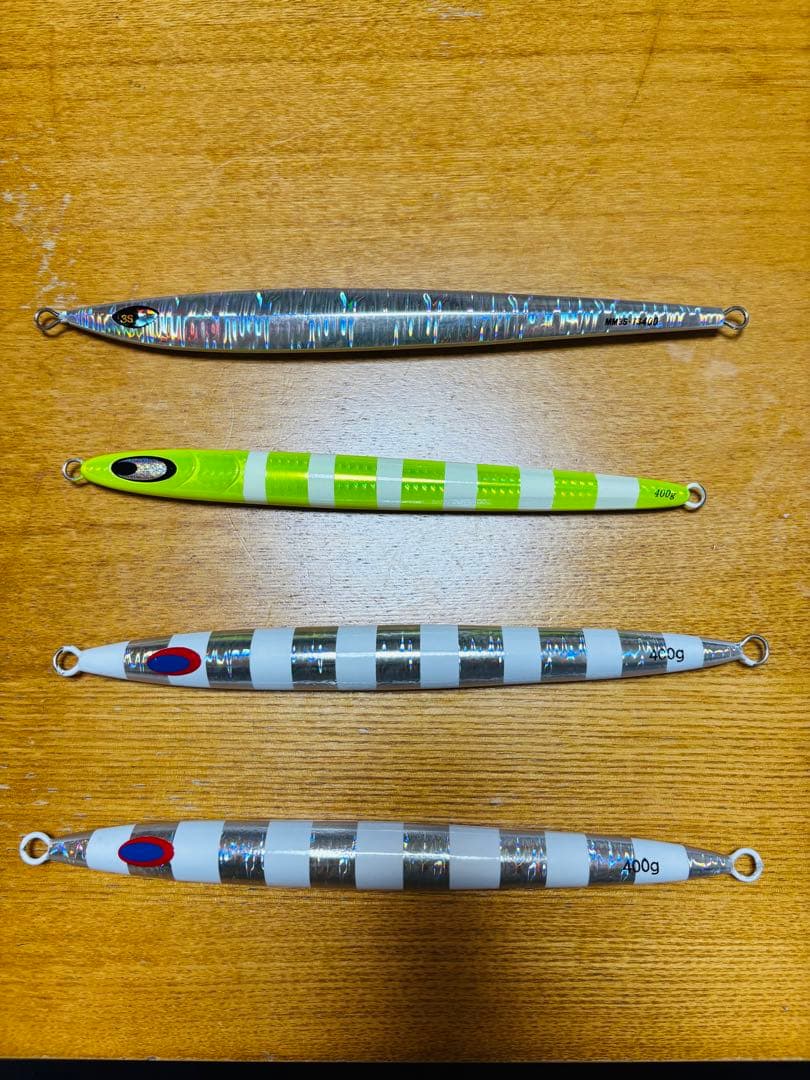 未使用　ジギング　メタルジグ　400g 4本セット