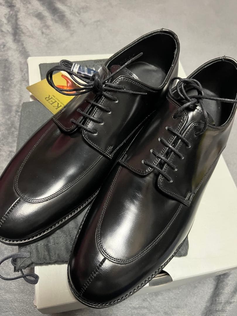 「使用なし」Barker Uチップ 黒　UK7 F