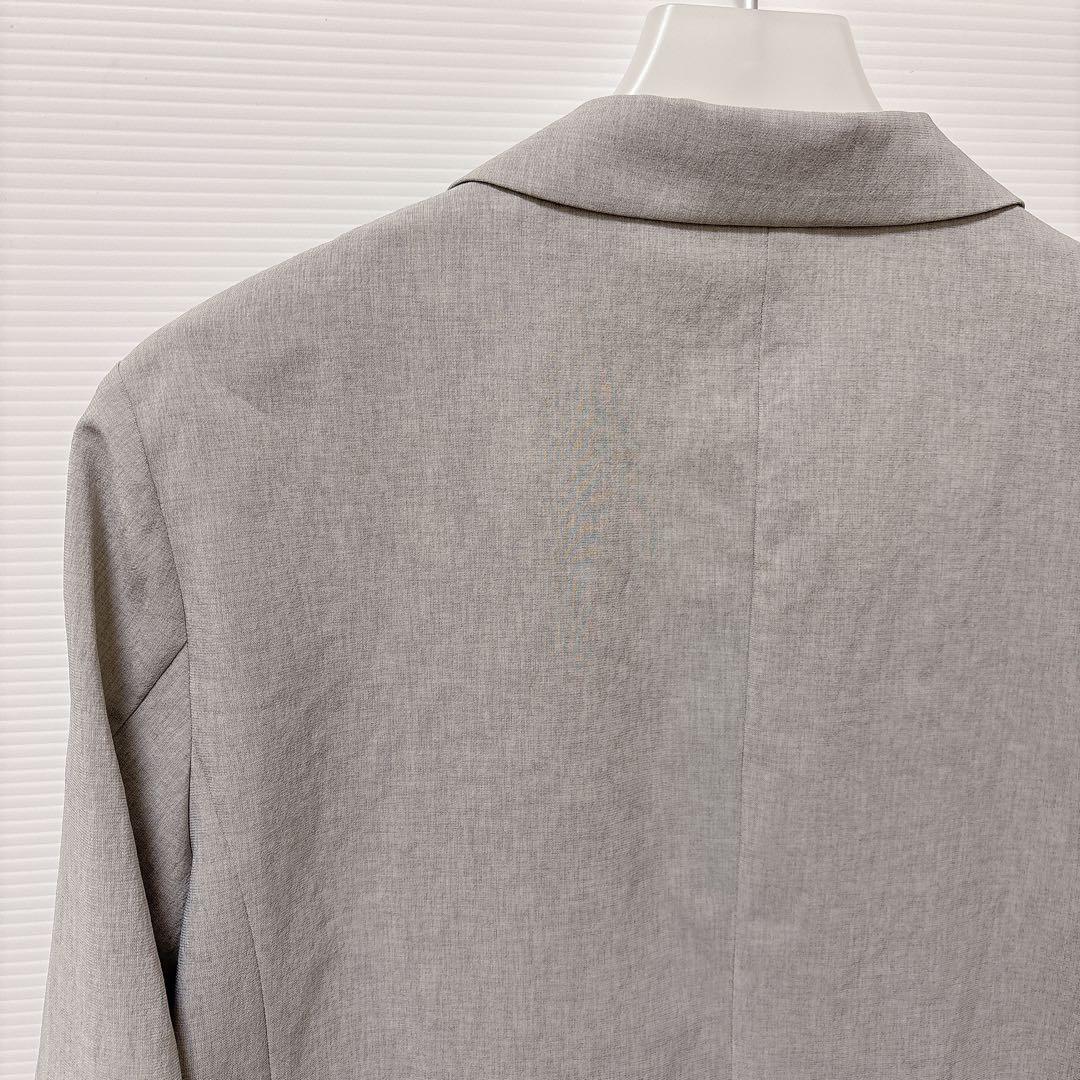 新品【リフレクト】テーラード　ジャケット　グレー　UV 速乾　シャンブレー