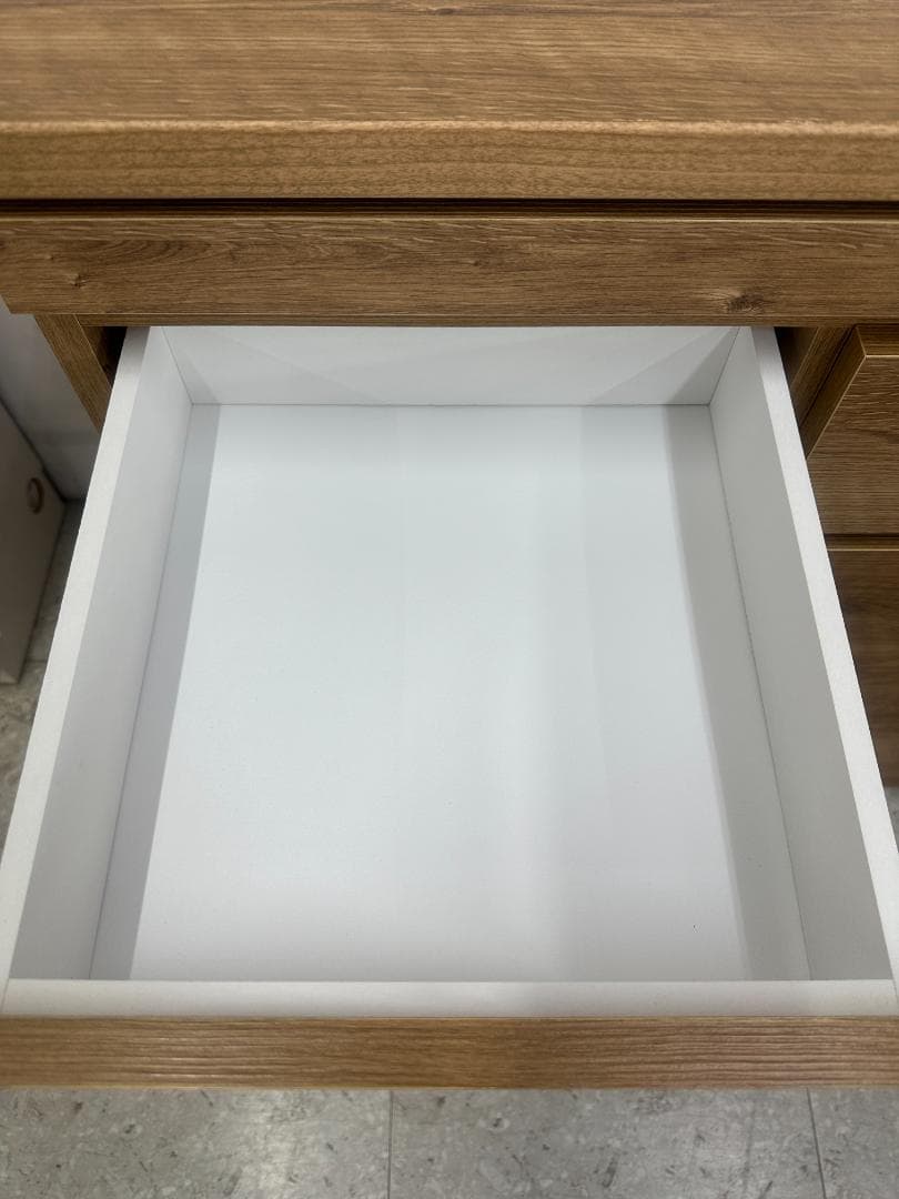 LOWYA　キッチンローボード　ブラウン