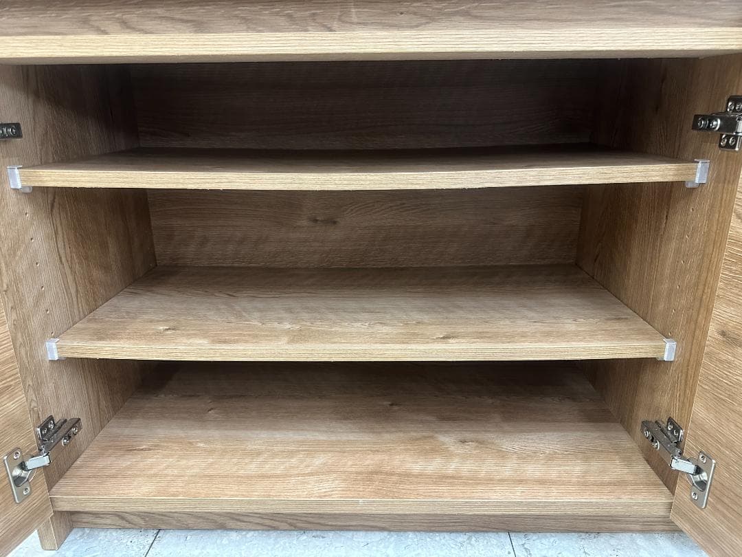 LOWYA　キッチンローボード　ブラウン