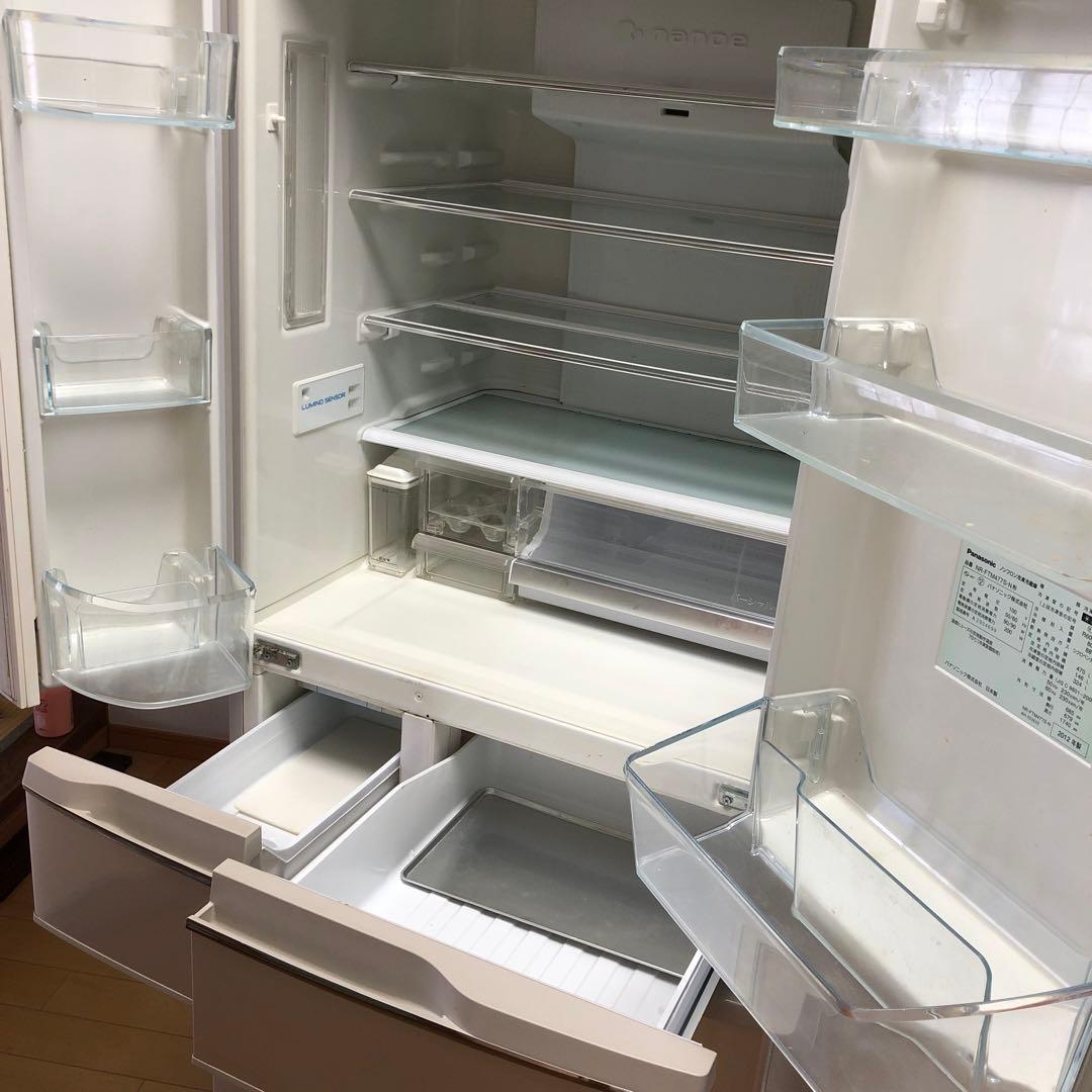 Panasonic ノンフロン冷凍冷蔵庫 NR-FTM477S-N 2012年製