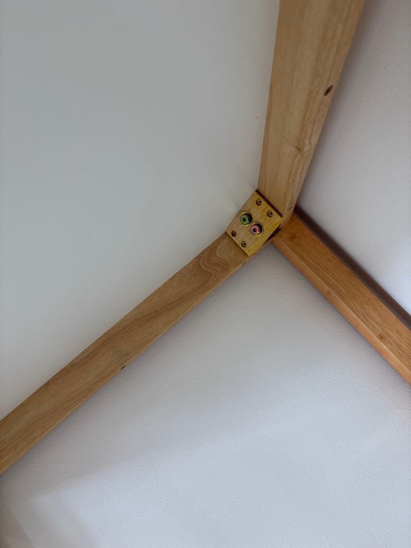 【美品】ニトリ　ホワイト木製正方形ダイニングテーブル