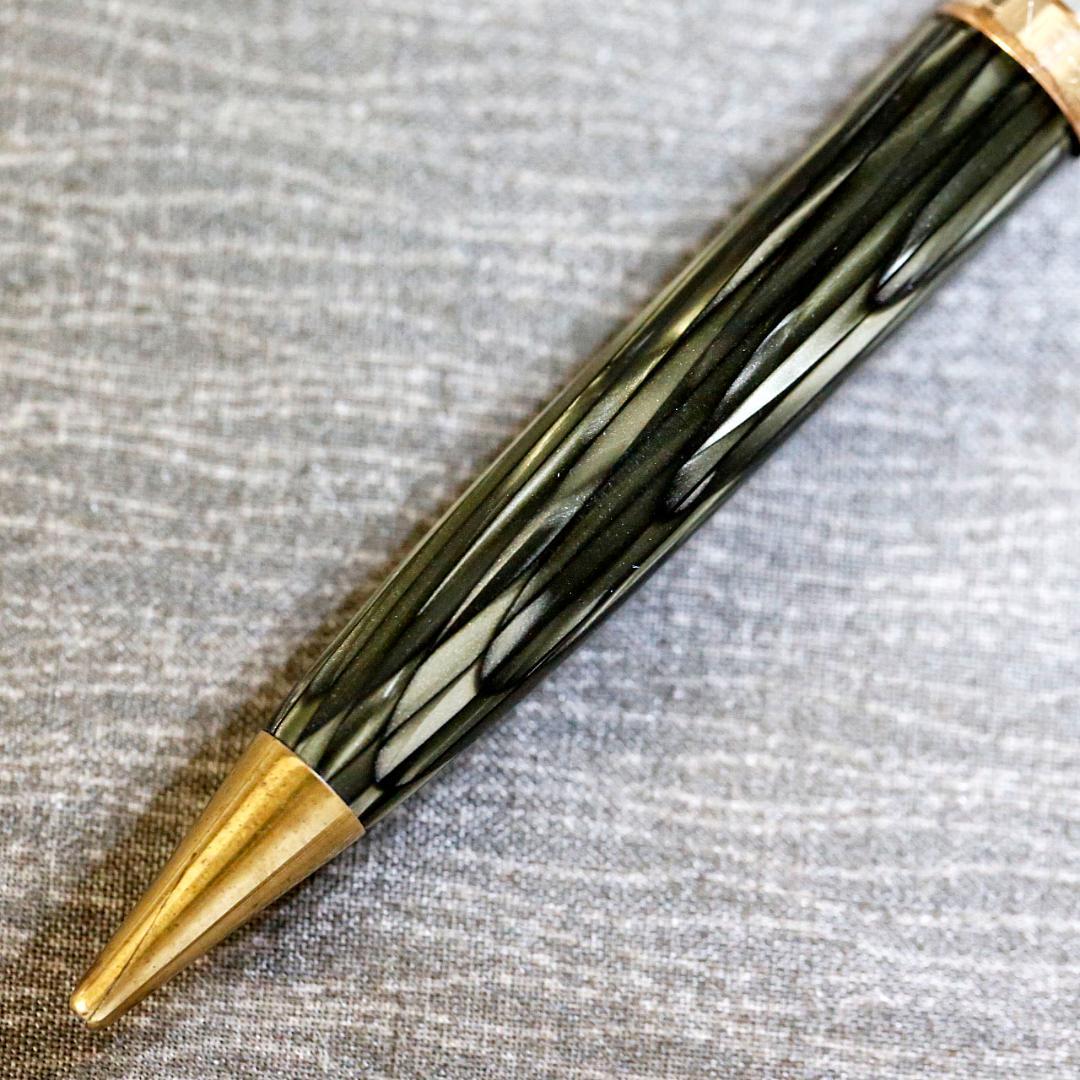 【レア】モンブラン シャープペン ６７２ ＰＩＸ グリーンストライプ