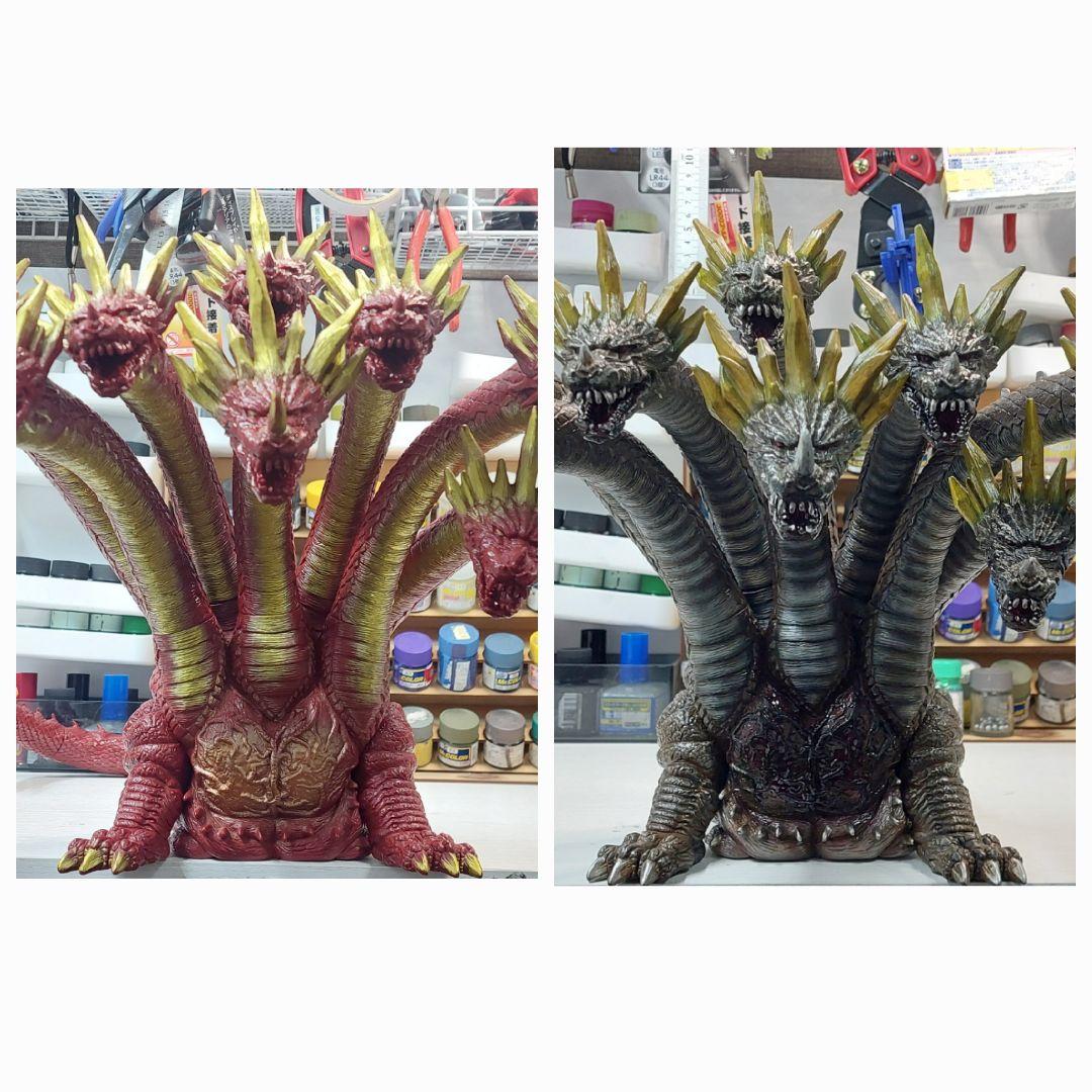 ヤマタノオロチ 特大ソフビフィギュア６０センチオーバー！フルリペイント塗装作品