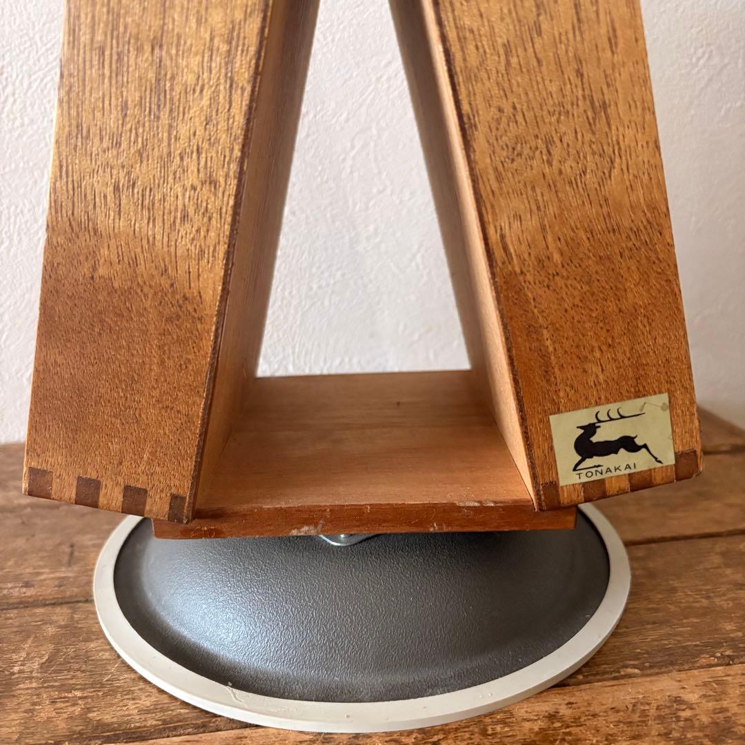 レトロ　トナカイ印　印鑑タワー　回転式ゴム印ケース　古道具 ショーケース　昭和