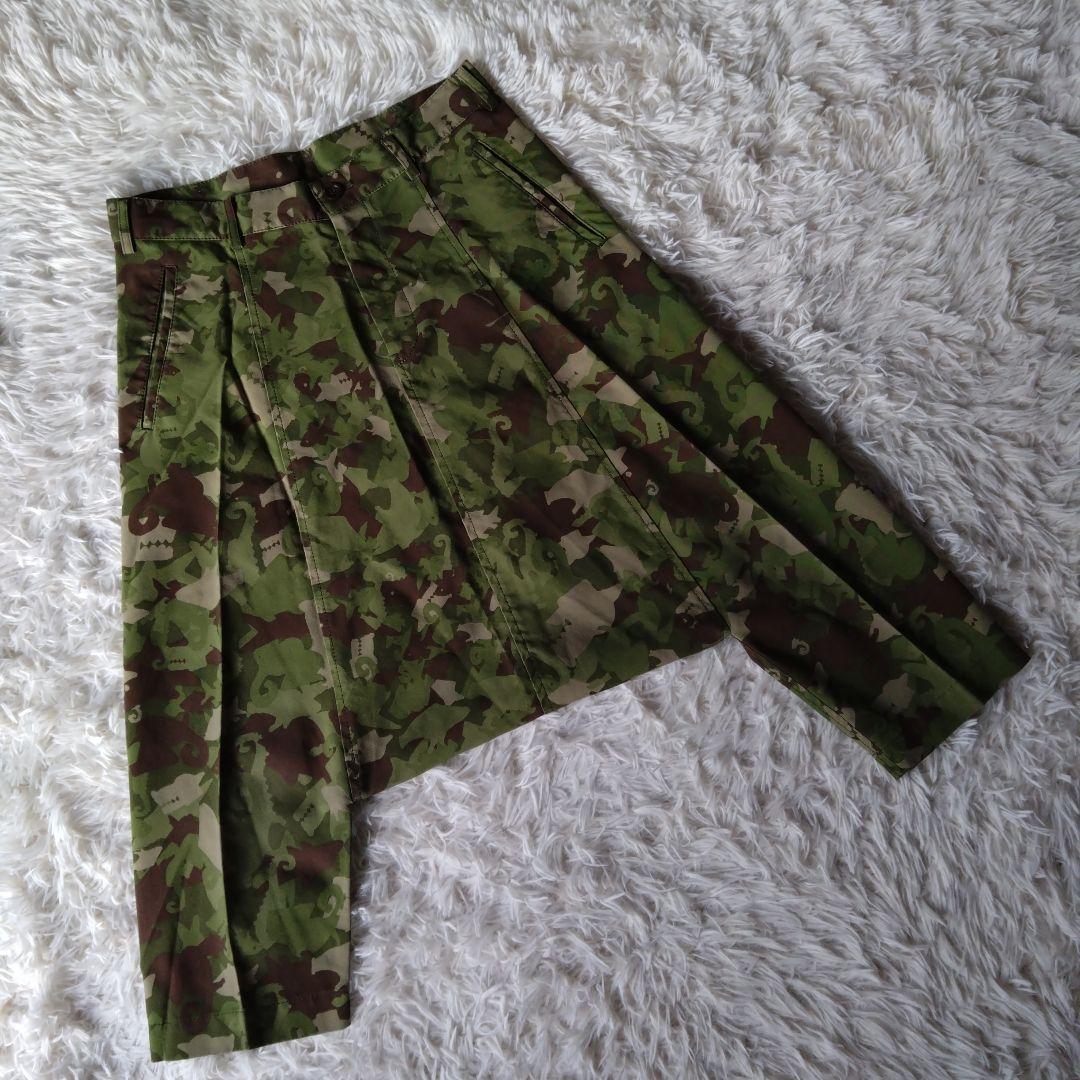 ブラックコムデギャルソン 　サルエルパンツ 動物迷彩