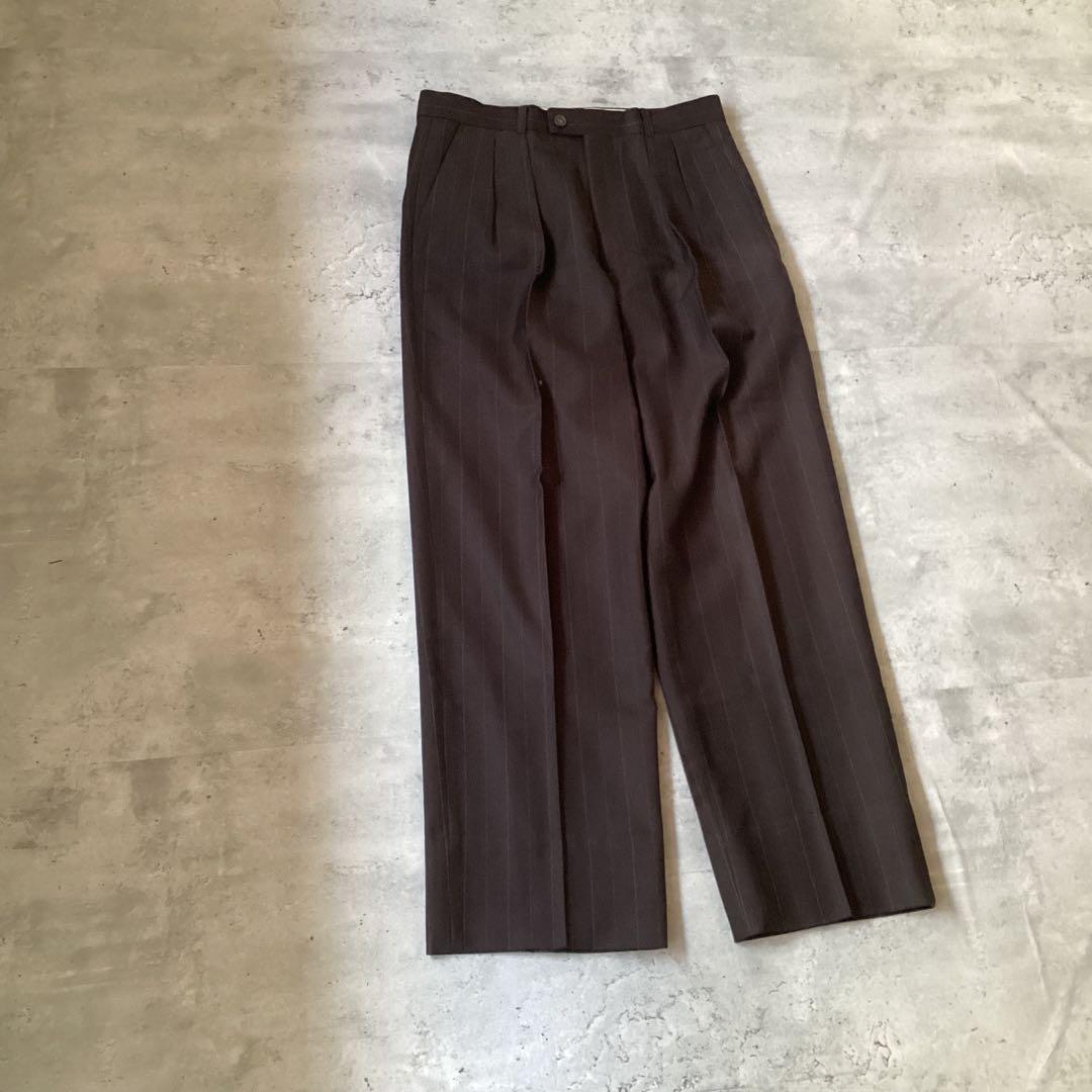 Paul Smithポールスミス　スーツセットアップ　ストライプ　ダークブラウン