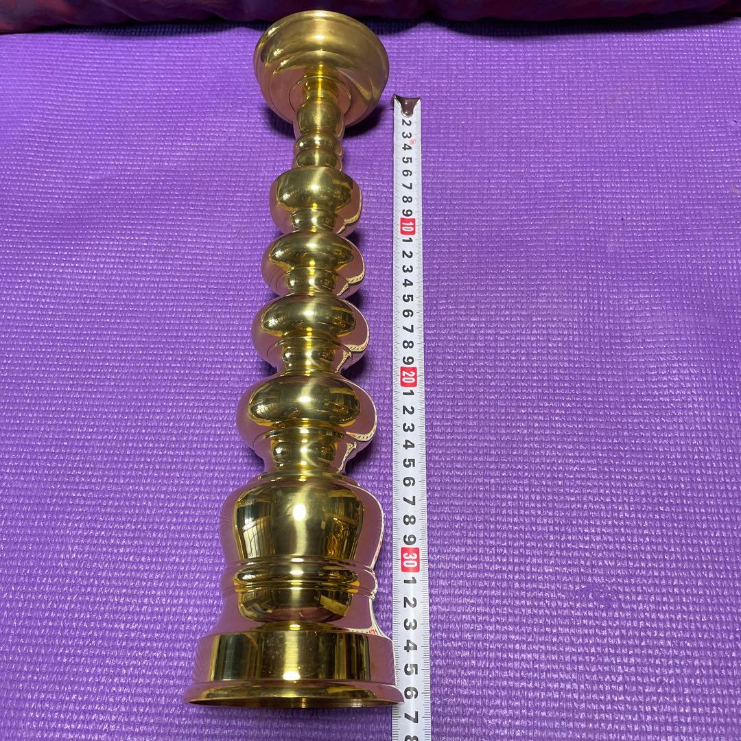 真鍮製　蝋燭立　特大