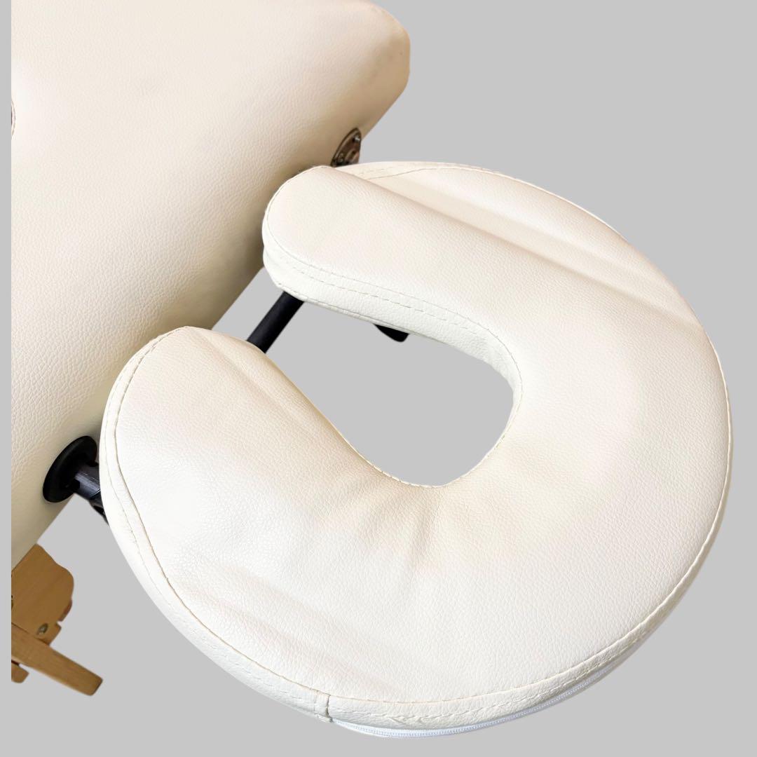 BTM 折りたたみ マッサージベッド コンパクト ホワイト エステ