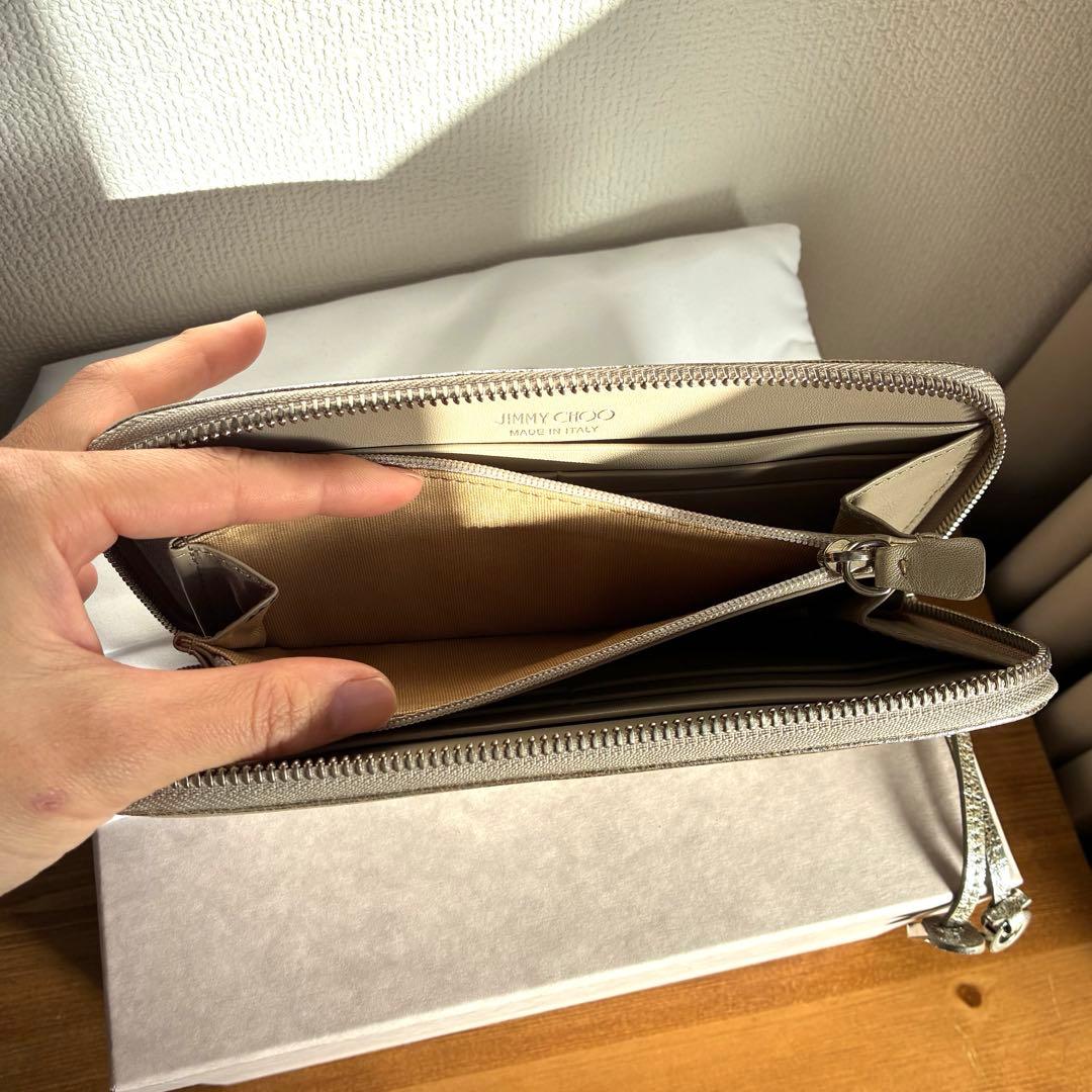 最終価格☆新品未使用 JIMMY CHOO FILIPA シャンパン×シルバー