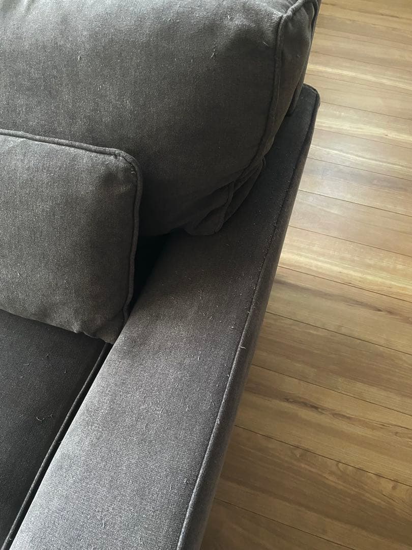 【鹿児島引取り限定】オシャレ♪高級感のあるカウチソファ 3人がけ