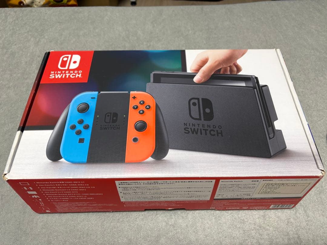 Nintendo Switch 本体 ネオンピンク・ネオングリーン＋ケース