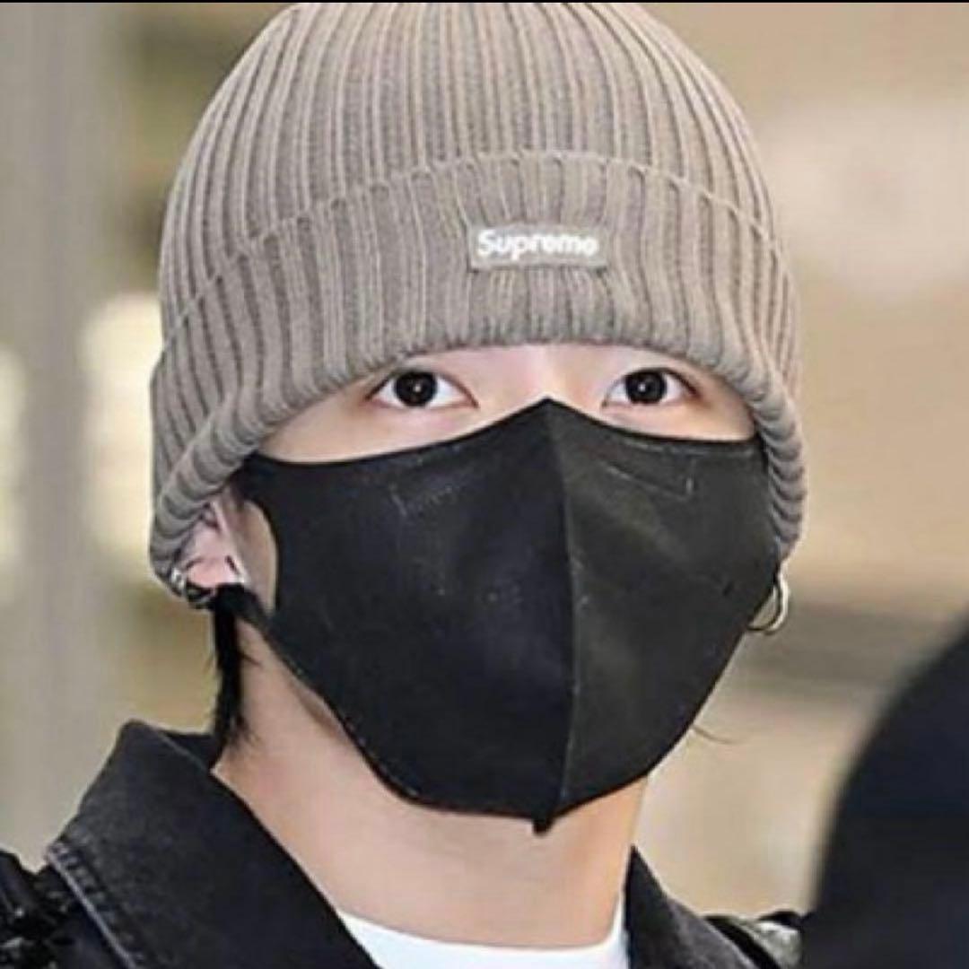 Supreme Overdyed Beanie Taupe トープ　ニット帽