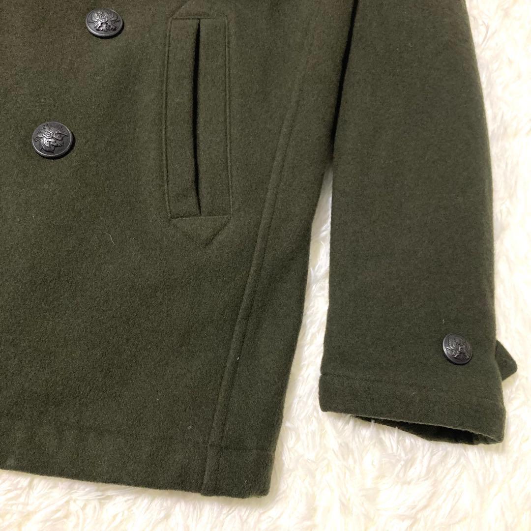 ポールスミス カシミヤ混 ウール Pコート Lサイズ カーキ 美品 ピーコート