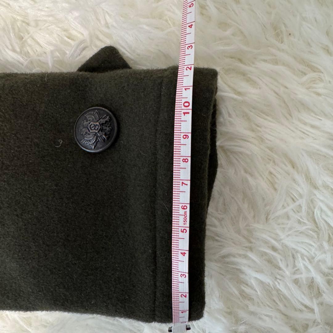 ポールスミス カシミヤ混 ウール Pコート Lサイズ カーキ 美品 ピーコート