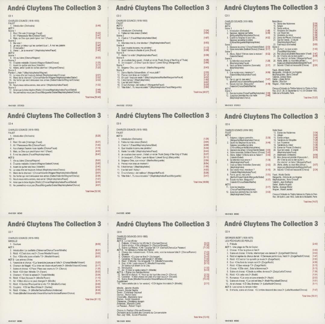 アンドレ・クリュイタンス・コレクション3／1948-64年オペラ録音集 56枚組