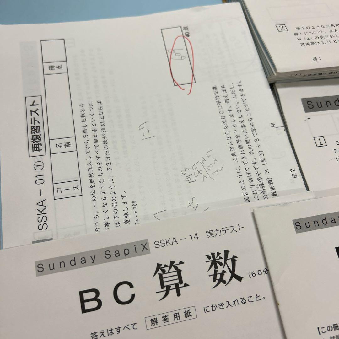 ㉒ひ　サピックス　SAPIX 希少SS 開成算数 実力テスト など