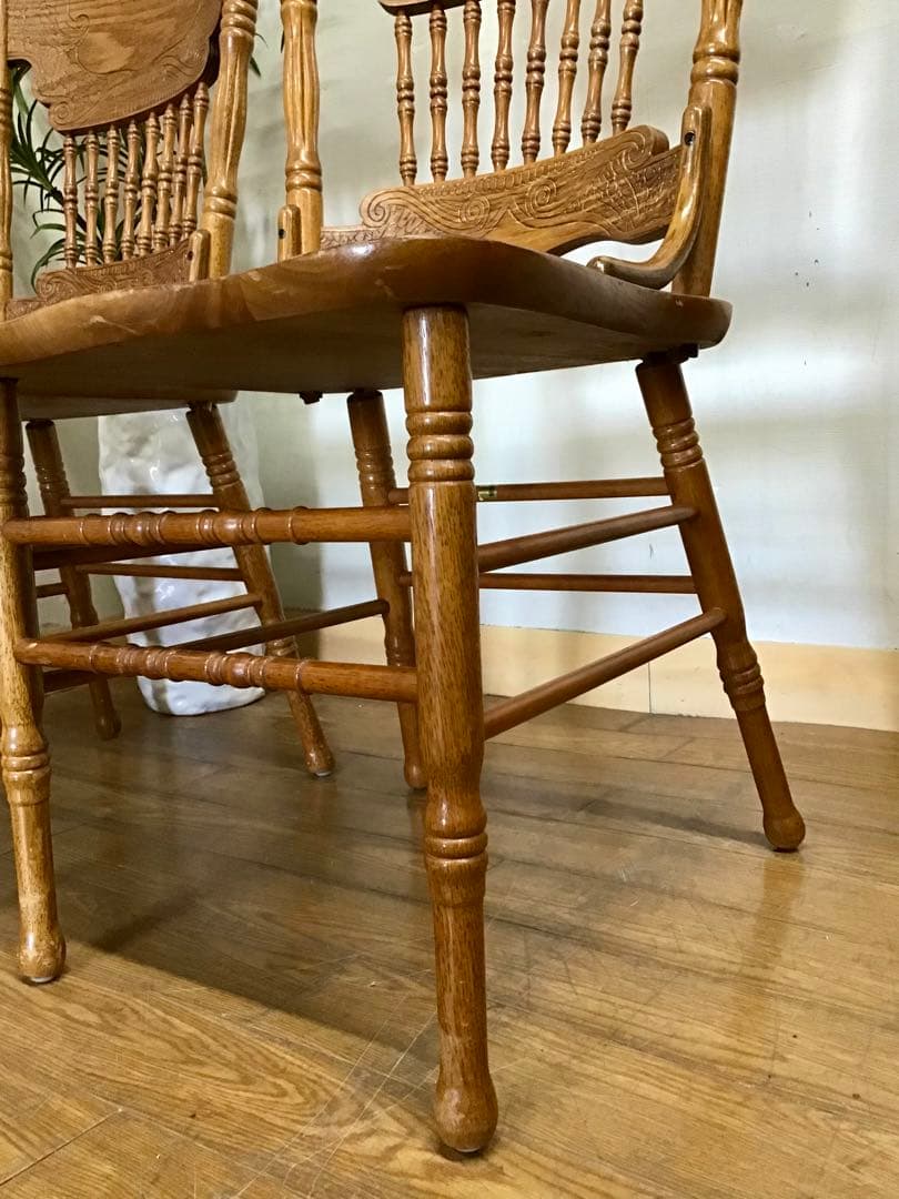 トモダン☆管845☆シンリー☆shin lee☆手彫彫刻☆ダイニングチェア