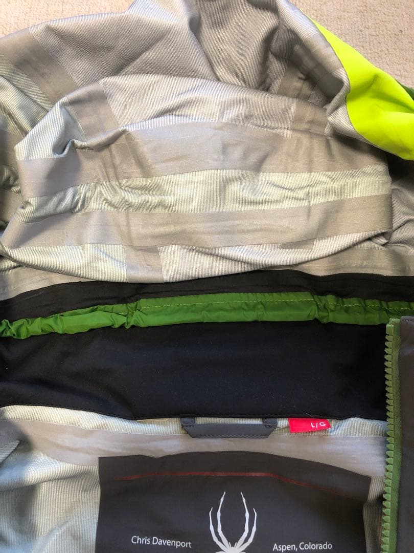 Spyder スキーウェア グレー/ライム