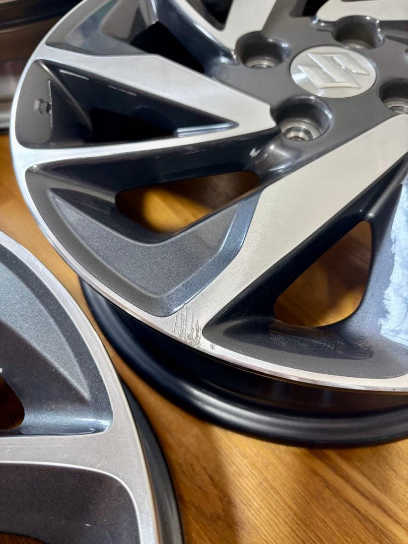 【SUZUKI純正】15インチ ホイール 4本セット　室内保管品