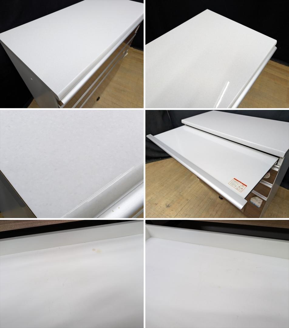 美品　ユーアイ　ソフトクローズ　キッチンカウンター　レンジ台　キャビネット