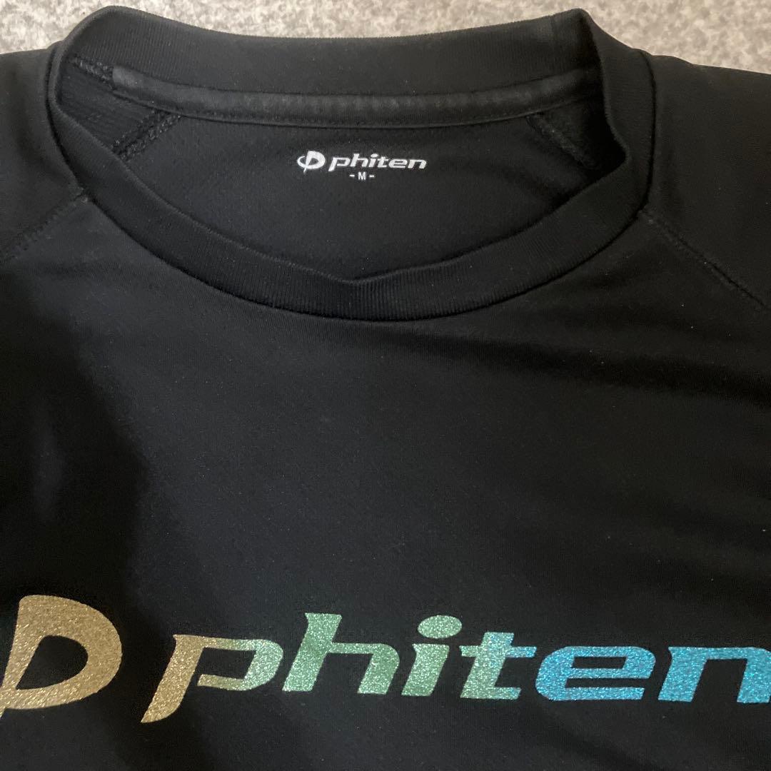 phiten Mサイズ 黒 Tシャツ グラデーション　ラメ