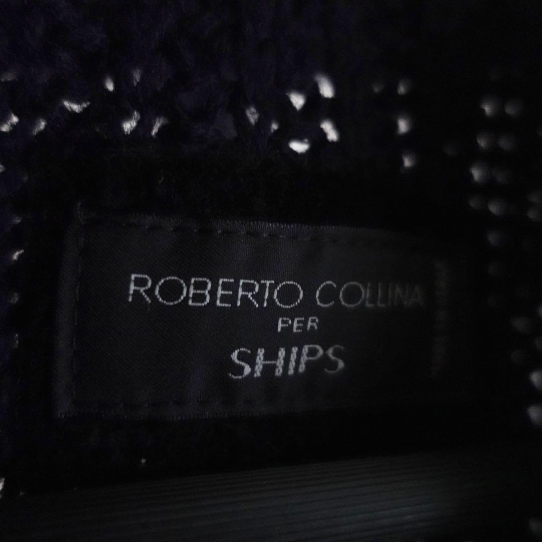 Roberto Collina ローゲージニットジャケット　ネイビー　イタリア製