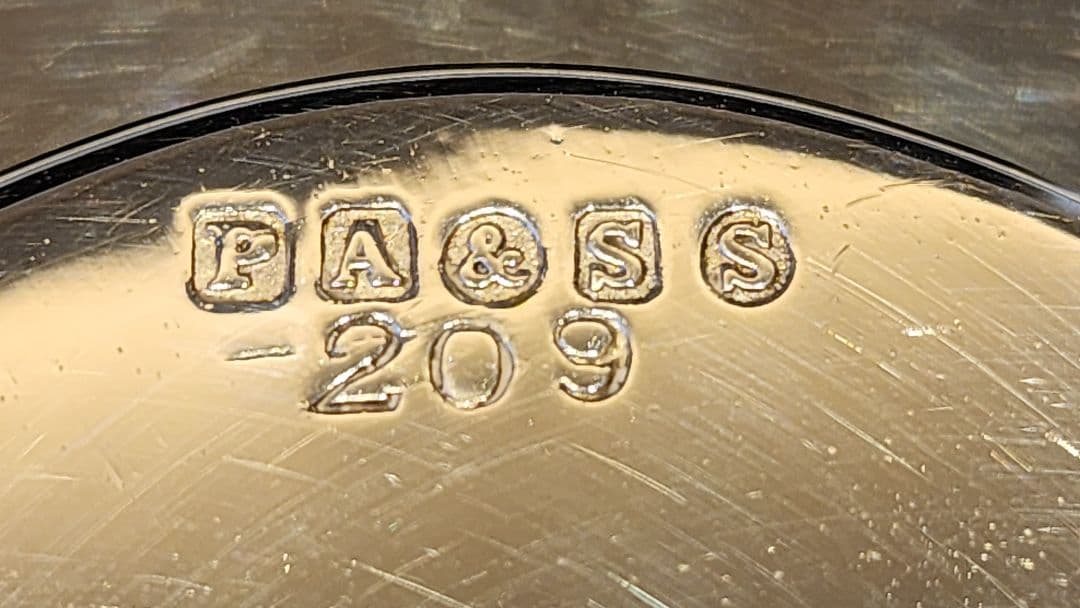 純銀P ② アンティーク キャンディディッシュ バターディッシュ シルバー