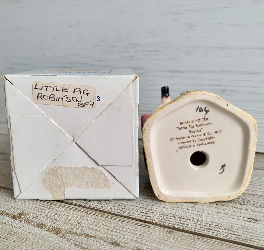 こぶたのロビンソン フィギュリン ピーターラビット 置物