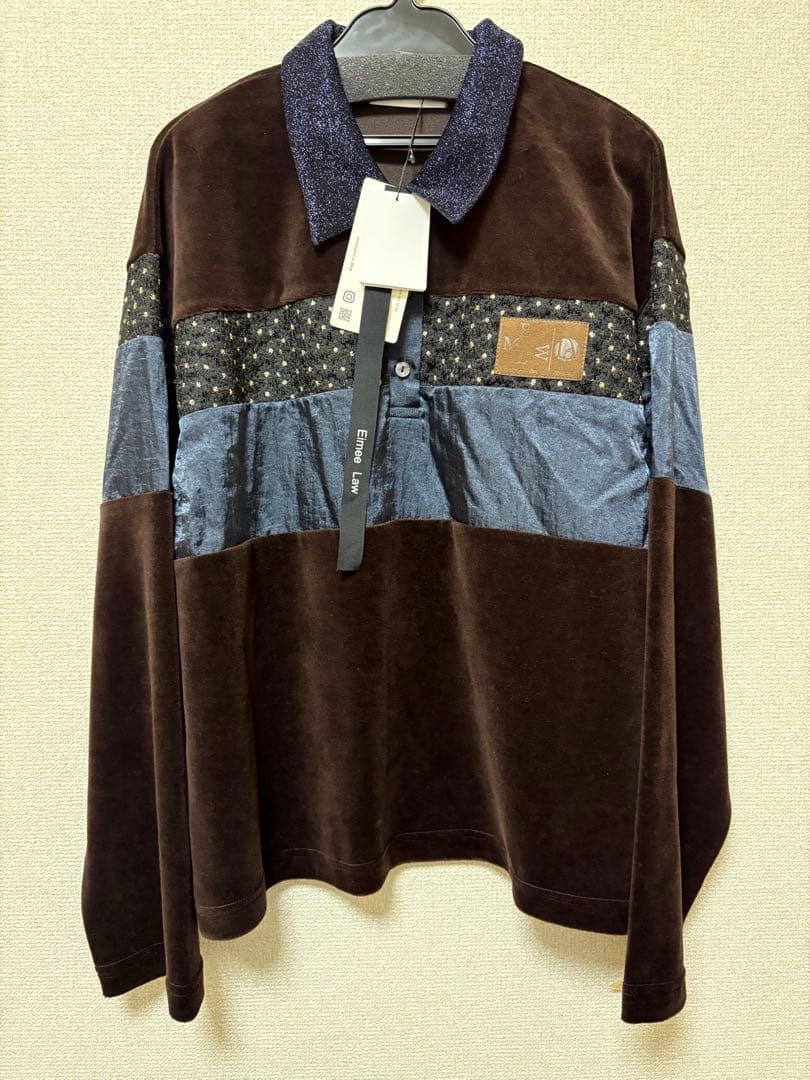 新品　今季　エイミーロウ　Eimee Law コットンベロアポロラガートップス