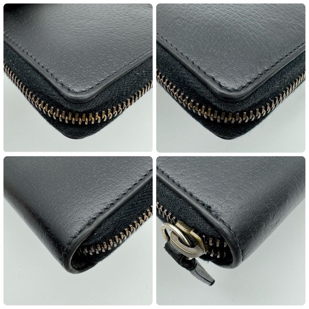 GUCCI グッチ 長財布 ラウンドジップ 黒 ブラック 蜂 ビー アニマリエ