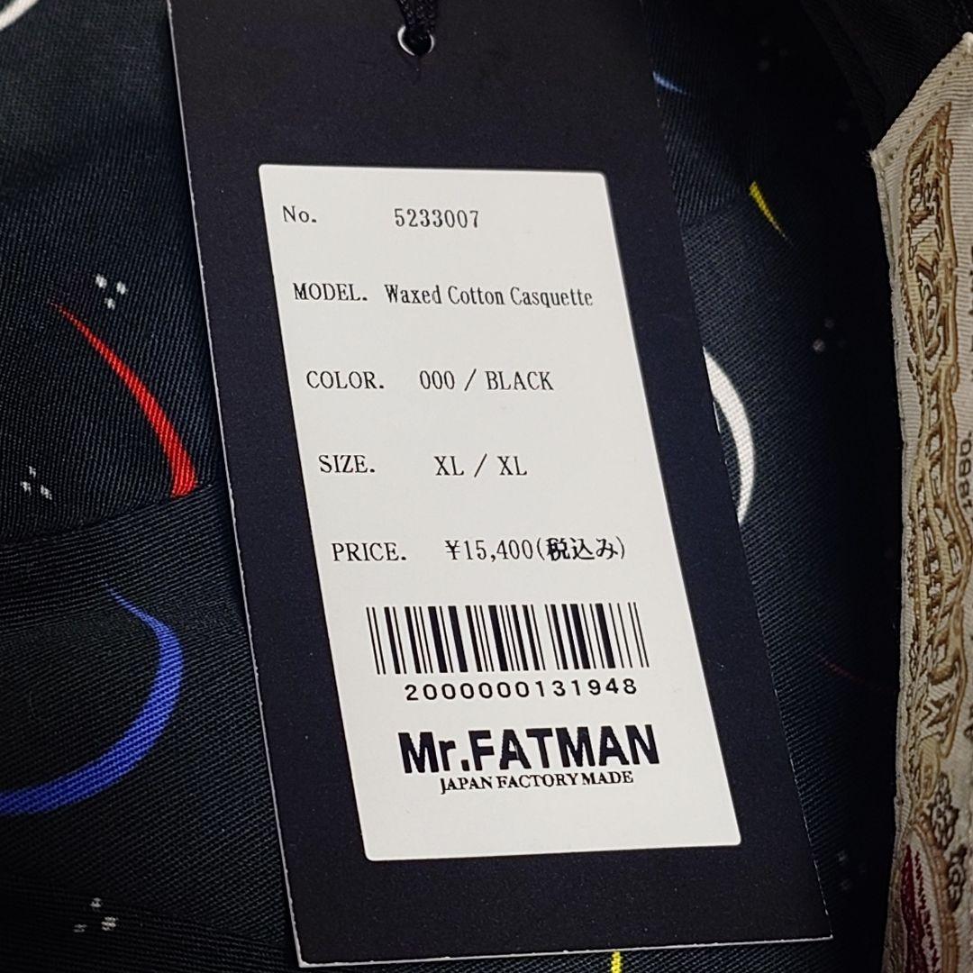ミスターファットマン XL ワックスドコットン キャスケットブラック