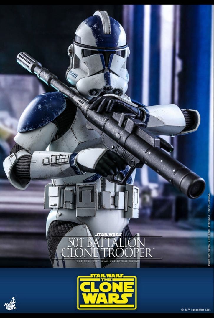 【未展示】 クローンウォーズ　クローントルーパー（第５０１大隊版）　ホットトイズ