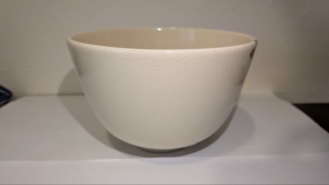 『通次阿山』仁清写　花吹雪茶碗　茶道具　共箱栞しおり　桜