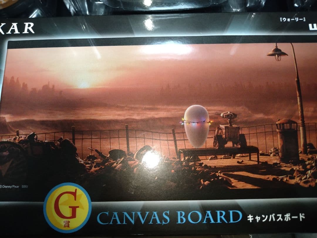 ピクサー フィギュアセット & キャンバスボード