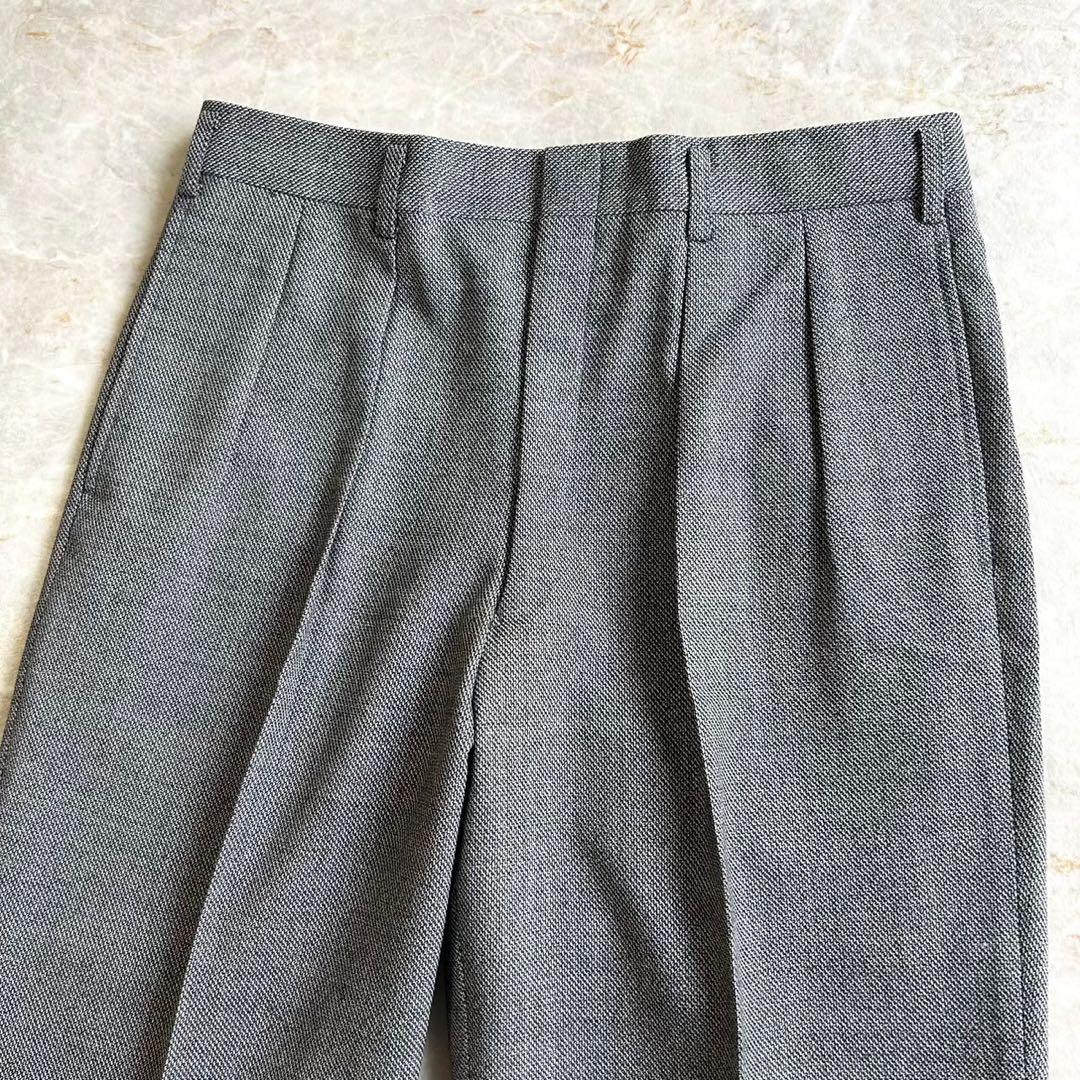 90s BURBERRY バーバリー グレー ダブル ウール セットアップスーツ