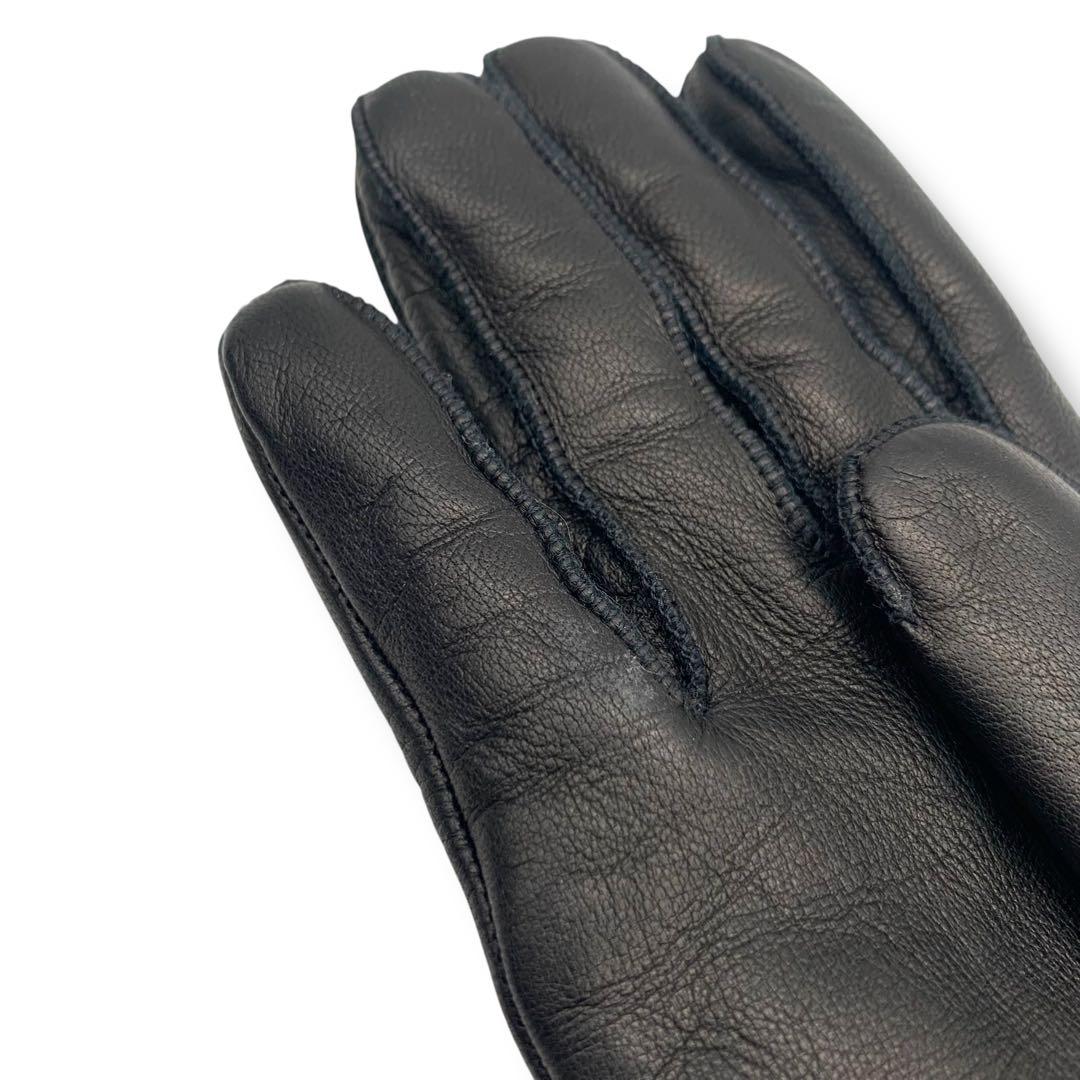 未使用級　COACH レザー手袋ブラック　タグ付き