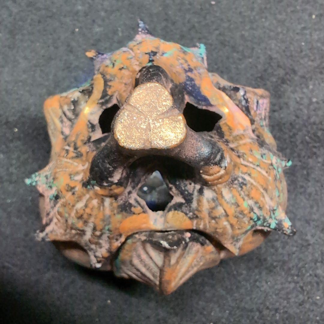 【茶道】香炉　茄子　三本足　鋳造　この形と色は素人には出せない風格ある逸品！