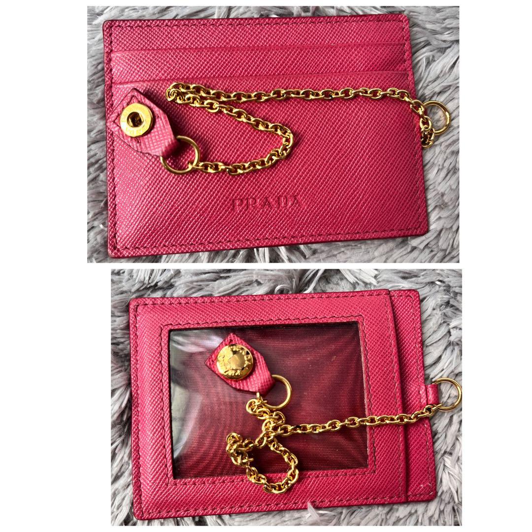 PRADA✨バイカラー　サフィアーノ　長財布　カードケース　ブラック