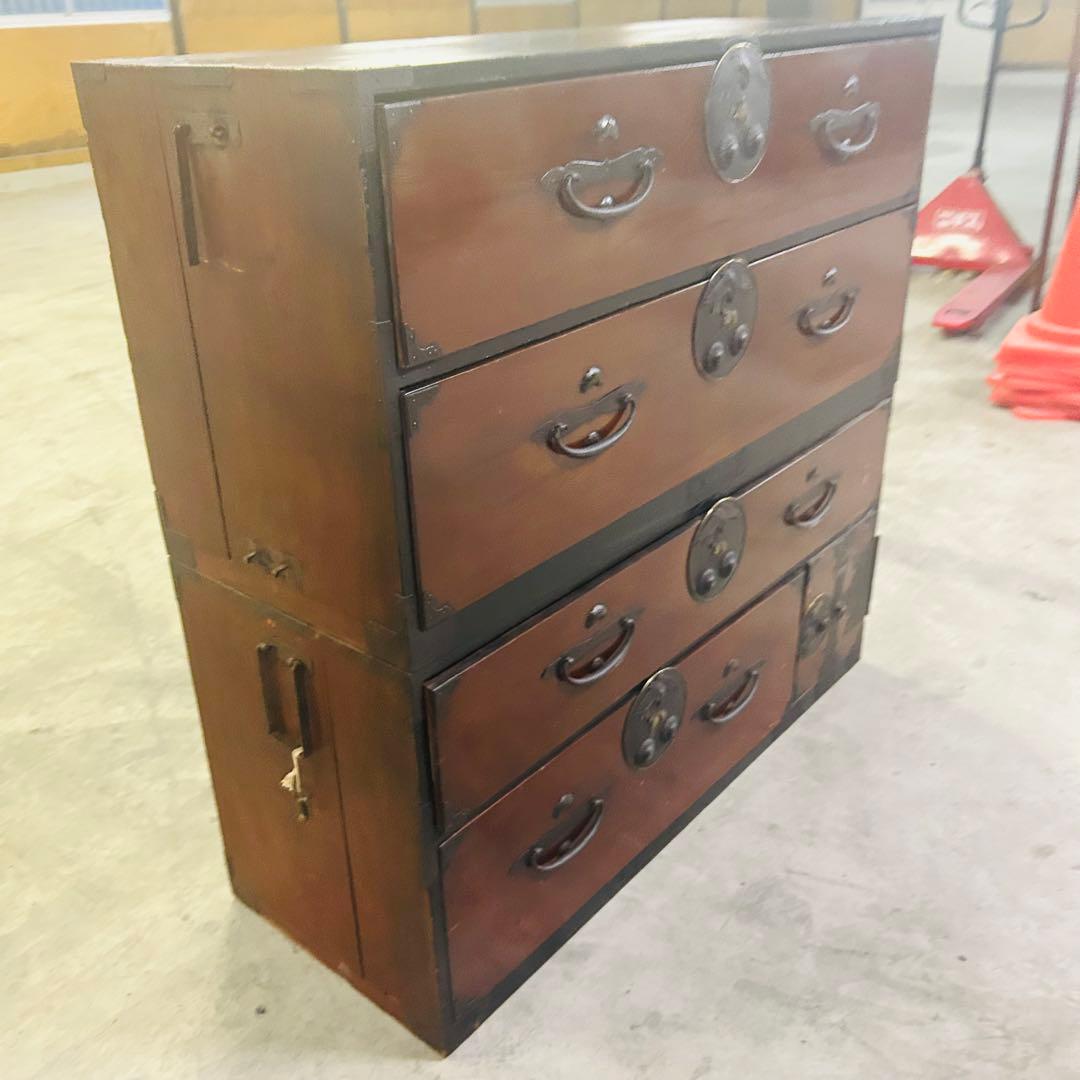 時代箪笥　民芸箪笥　装飾金具　和箪笥　整理箪笥