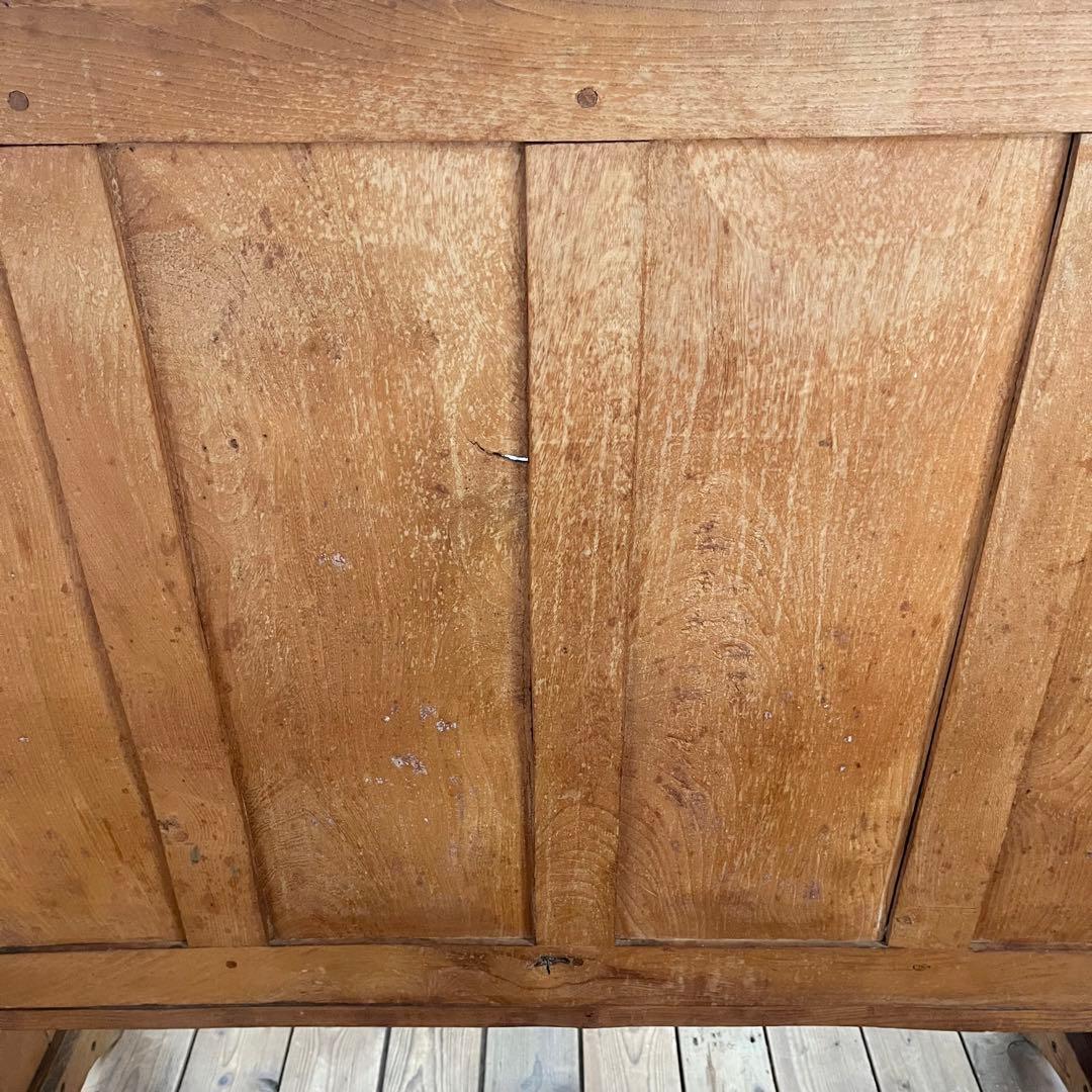 19世紀 イギリスアンティーク オールドパイン チャーチベンチ