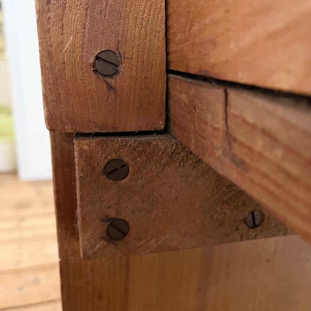 19世紀 イギリスアンティーク オールドパイン チャーチベンチ