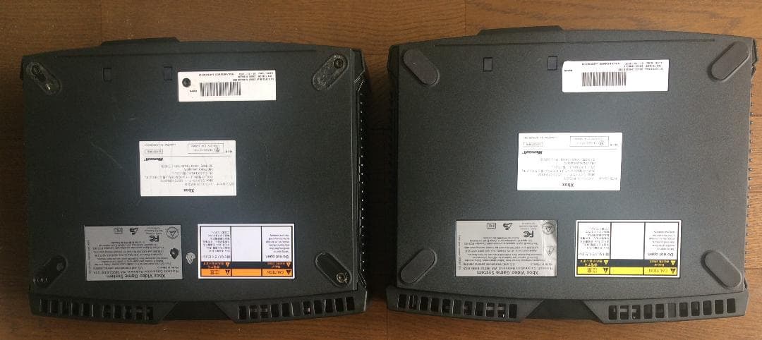 【ジャンク】　初代　旧　XBOX　本体　2台　EVOX　改造　説明書　不動