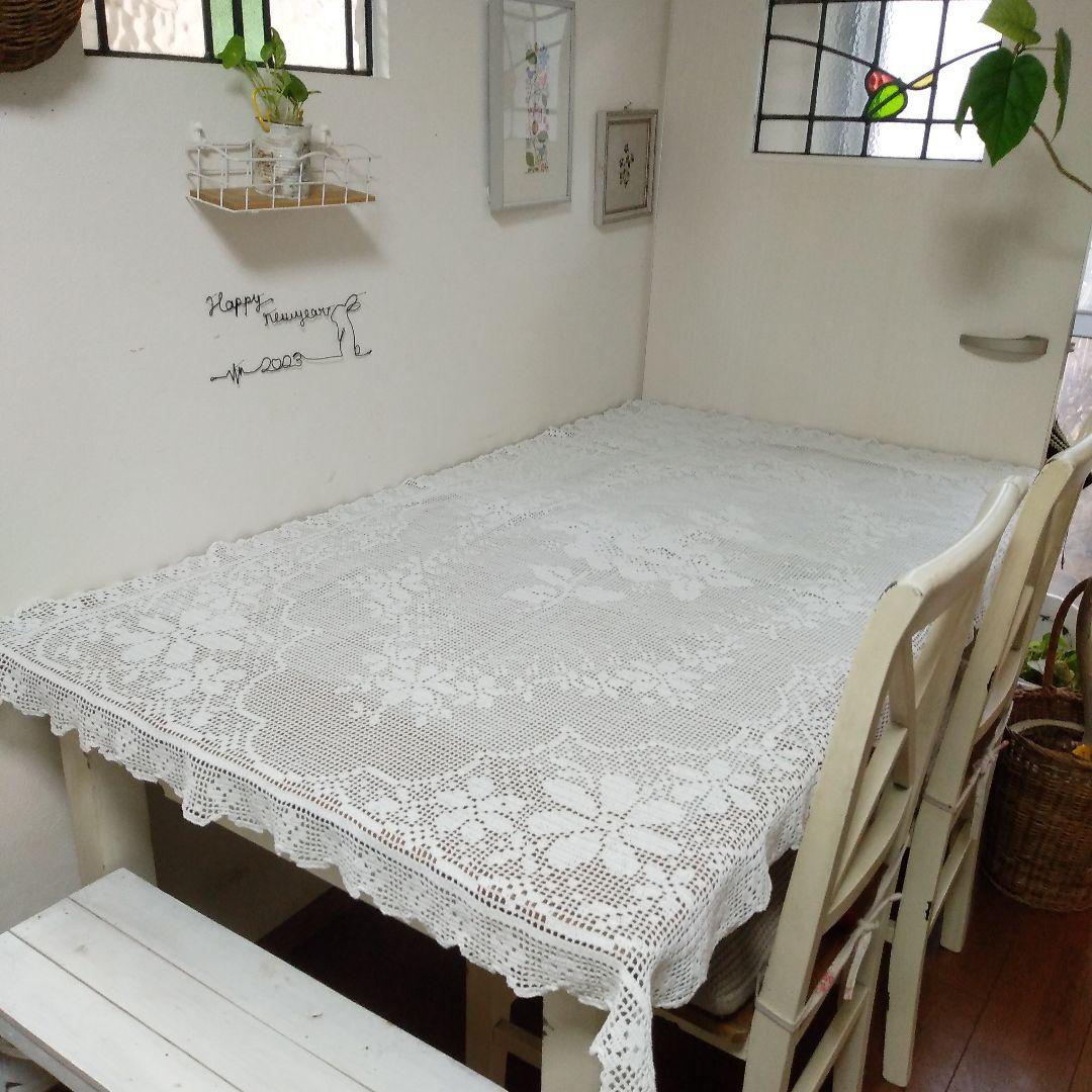 レース編みテーブルクロス ニャンコ